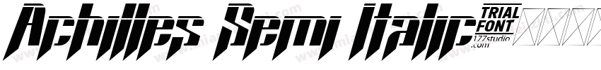 Achilles Semi Italic字体转换